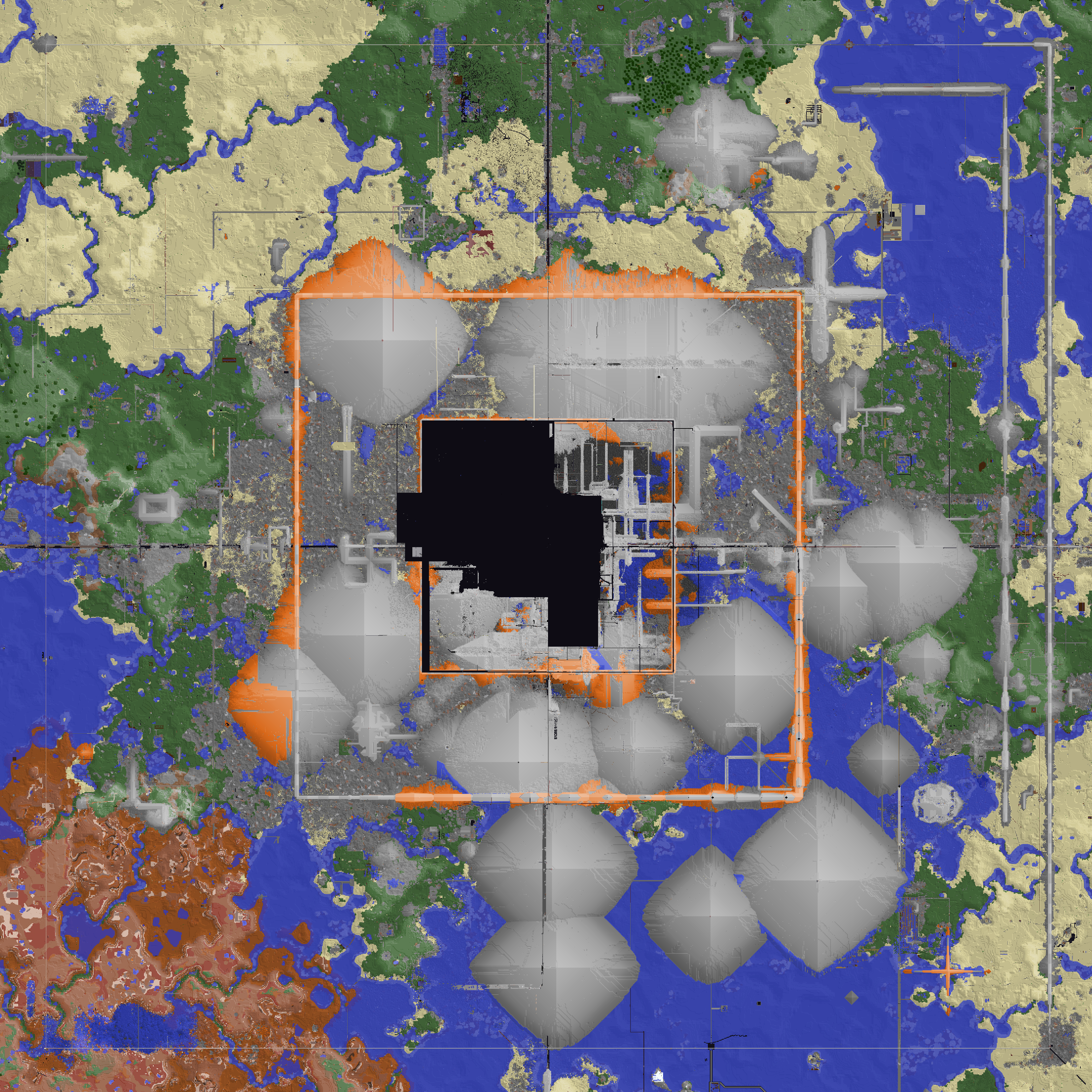 Map of 9b9t-Top 5 Minecraft Anarchy Servers Like 2b2t-Minecraft Anarchy
