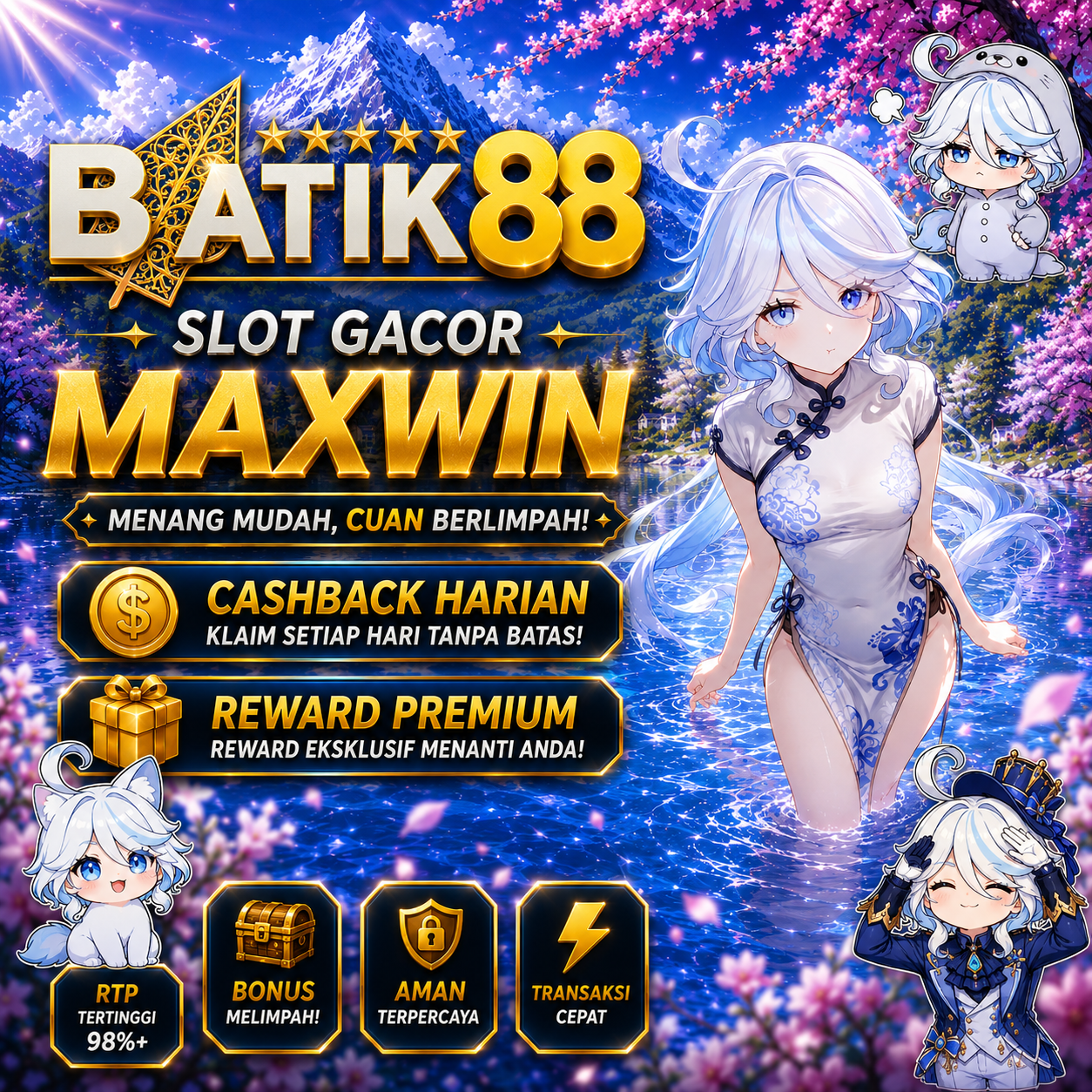 Thumbnail 1 of 3, Poster, Batik88™ Next Generation Gaming Experience Teknologi Adaptif designed and sold by BATIK88.